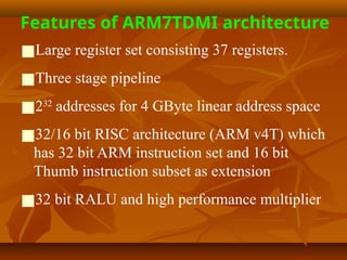 Arm7 String Memory Topic 2 ARM Architecture and Programmer's Model.pptx