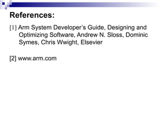 Topic 2 ARM Architecture and Programmer's Model.pptx