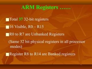 Topic 2 ARM Architecture and Programmer's Model.pptx