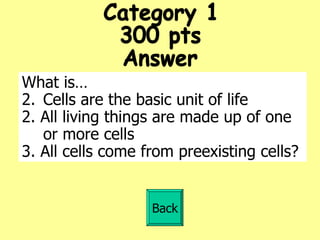 Topic 2 Bio Jeopardy Review | PPT
