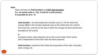 topic 2 CHM 2229 basic thermodynamics work | PPTX