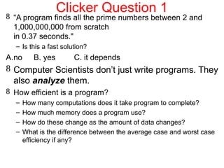 Understanding Algorithm Efficiency and Complexity Analysis in Computer ...