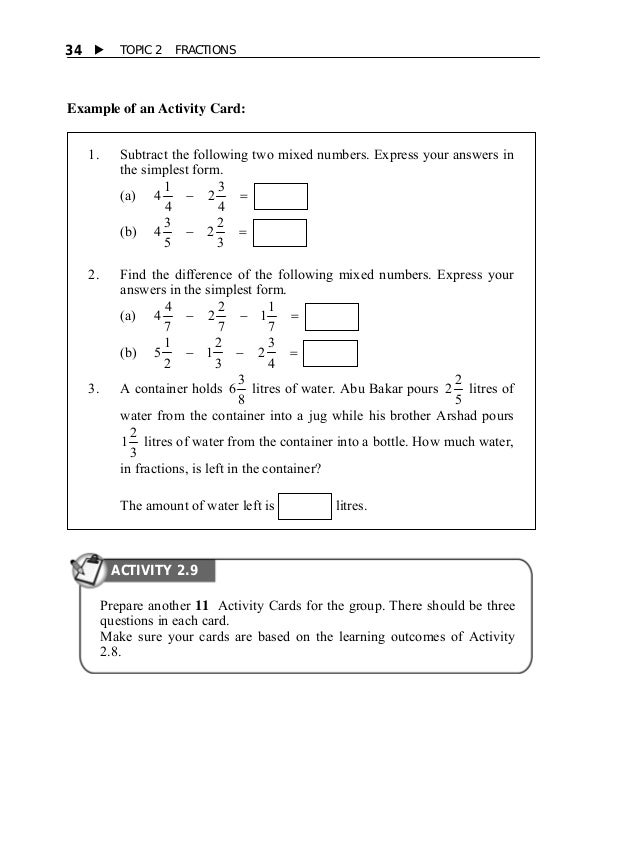 topic 2 fractions what is 5 15 in simplest form