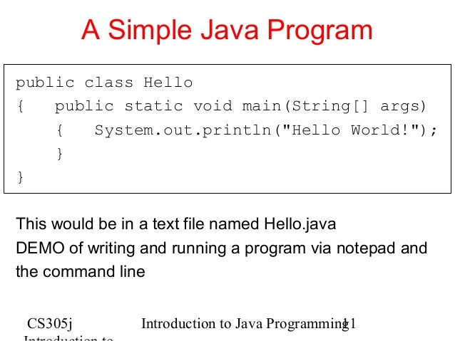 Introduction to Java Programming