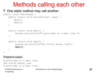 JAVA PROGRAMMING INTRODUCTION IN DETAILED | PPT
