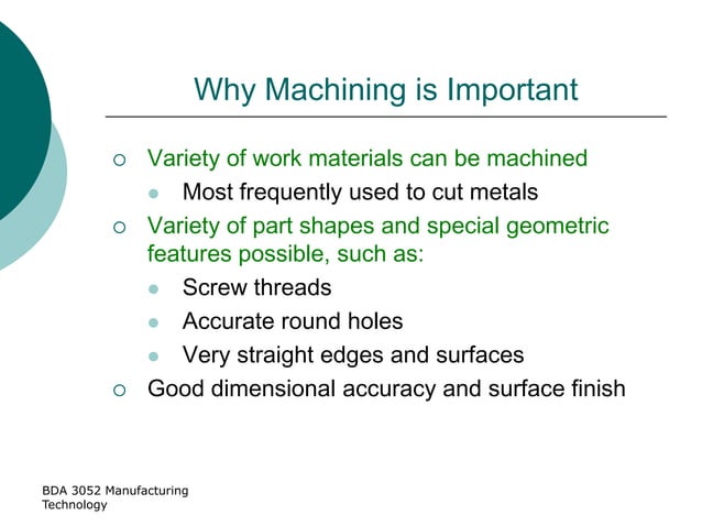 Topic 2 machining 160214 | PPT