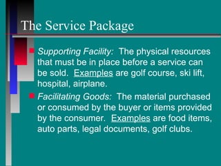 Physical Services Examples Topic 2 Nature of Services and Types of Services and Products .ppt