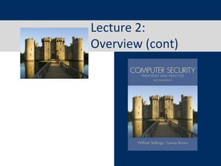 Lecture 2:
Overview (cont)
 