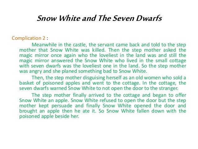 The generic Structuree of Narrative Text