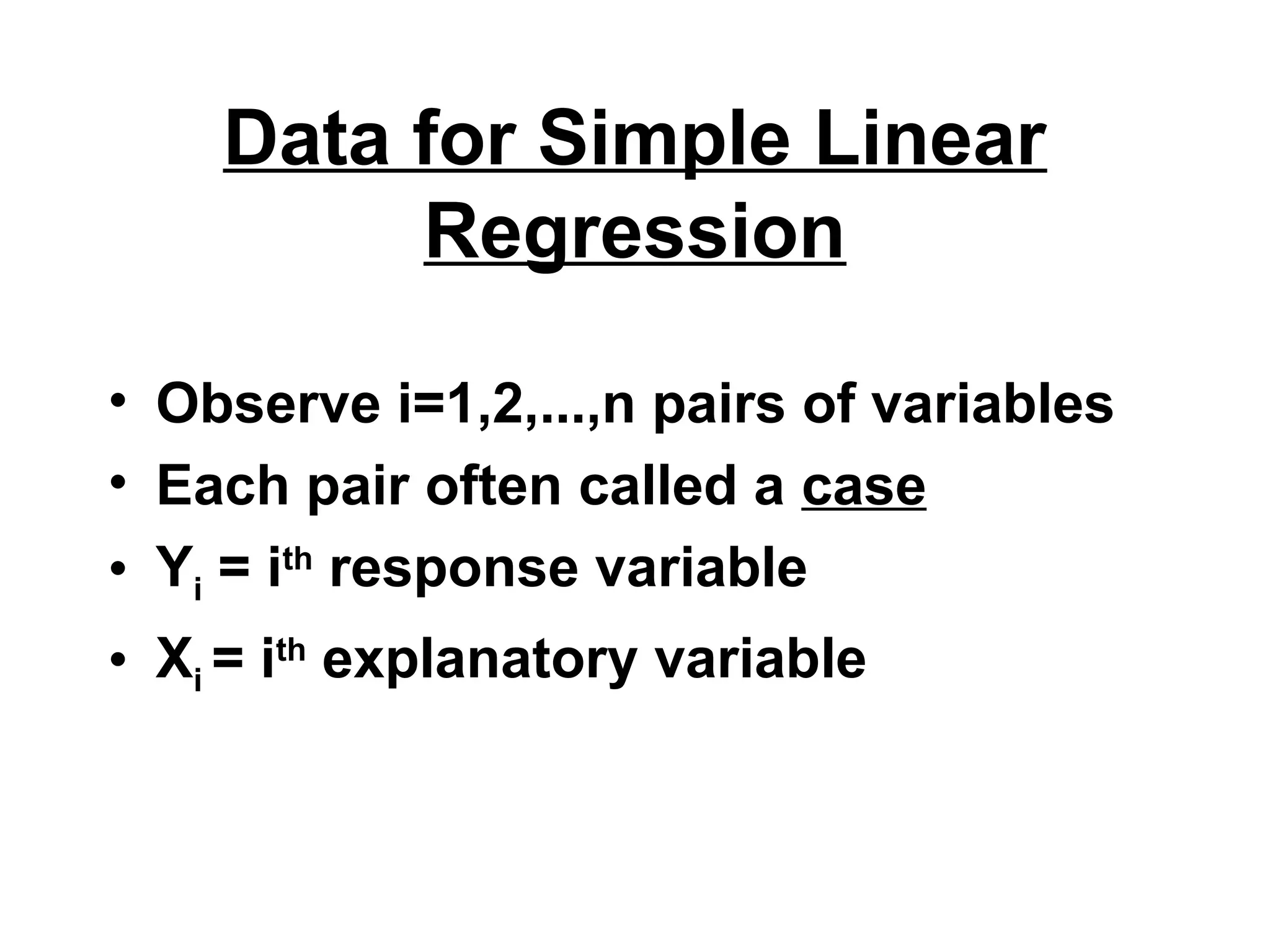Topic 3 mechanism of simple linear regression ppt ppt