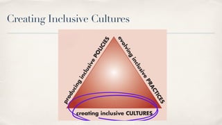 Creating Inclusive Cultures
 