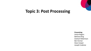 Post Processing | PDF