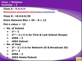 Subnet Range Example Comprehensive Guide to IP Subnetting and Network Design | PDF