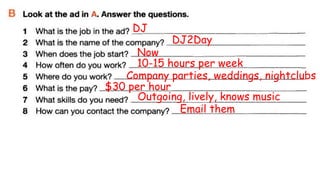 DJ
DJ2Day
Now
10-15 hours per week
Company parties, weddings, nightclubs
$30 per hour
Outgoing, lively, knows music
Email them
 