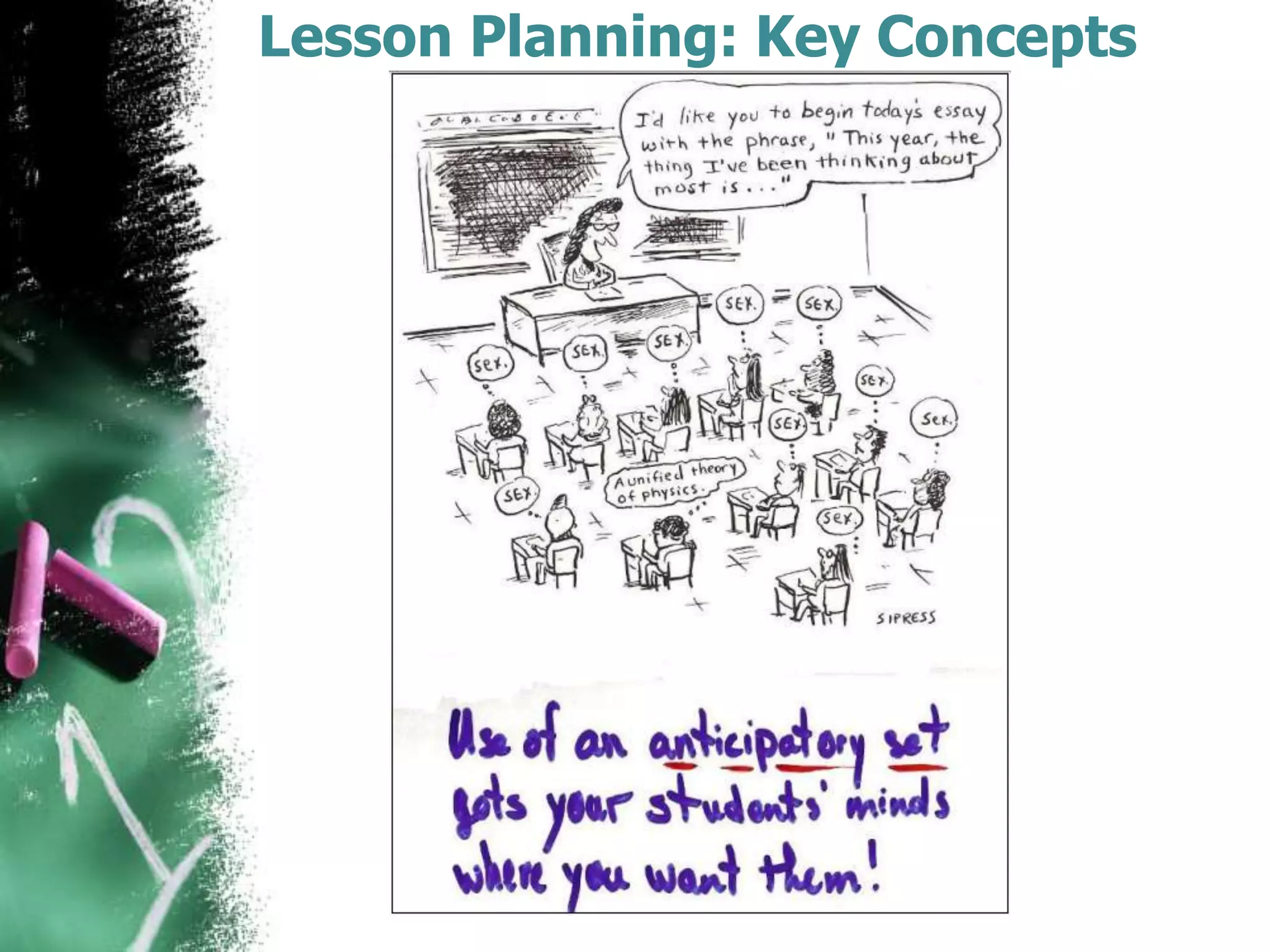 Lesson Planning: Key Concepts

 