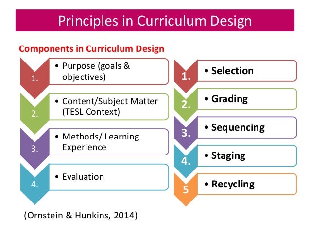 curriculum design