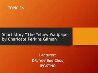 The Yellow Wallpaper Figurative Language  Free Essay Example  EduZaurus