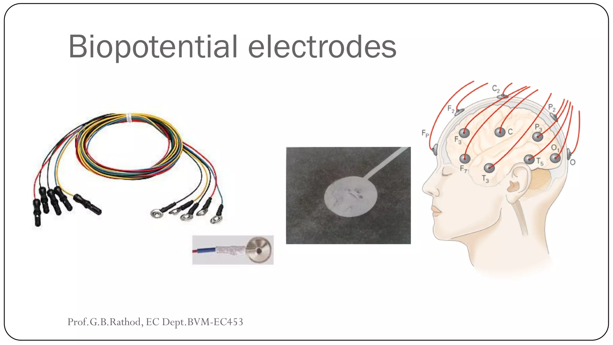 Biopotential electrodes
Prof.G.B.Rathod, EC Dept.BVM-EC453
 