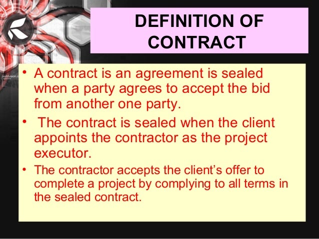 contract procedure contract procedure