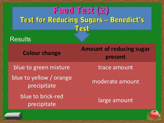 benedict s test for reducing sugars (biochemistry) a chemical solution used to detect the presence of glucose and other reducing sugars medically, it is used to test the urine of diabetics. benedict s test for reducing sugars (biochemistry) a chemical solution used to detect the presence of glucose and other reducing sugars medically, it is used to test the urine of diabetics.
