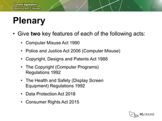 Topic 3 Current Legislation.pptx