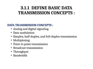 TOPIC 3 DATA TRANSMISSION AND NETWORKING MEDIA (1).pptx