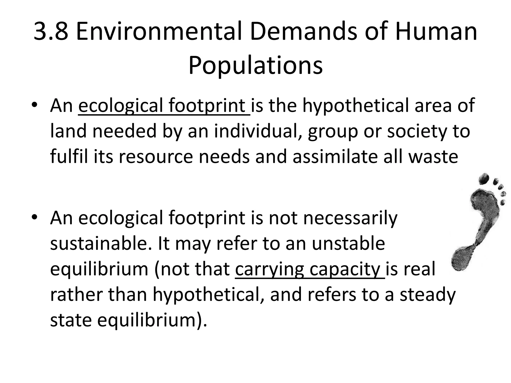 Topic 3 – human population, carrying capacity | PPT
