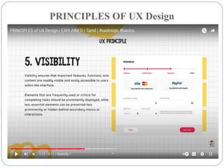 PRINCIPLES OF UX Design
.
 