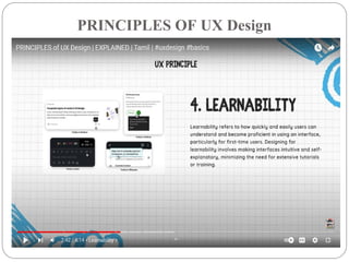 PRINCIPLES OF UX Design
.
 