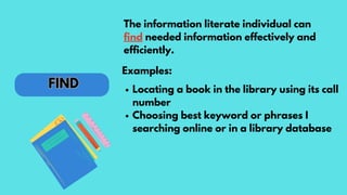 MEDIA AND INFORMATION LITERACY TOPIC 3 INFORMATION LITERACY | PDF