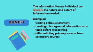 MEDIA AND INFORMATION LITERACY TOPIC 3 INFORMATION LITERACY | PDF