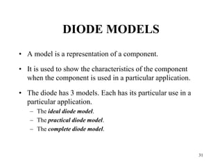 Three Diode Models Topic 3 pn_junction_and_diode | PPT