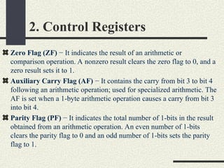 (Registers & Flags ) and their function in assembly | PPT