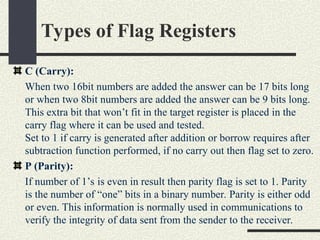 (Registers & Flags ) and their function in assembly | PPT