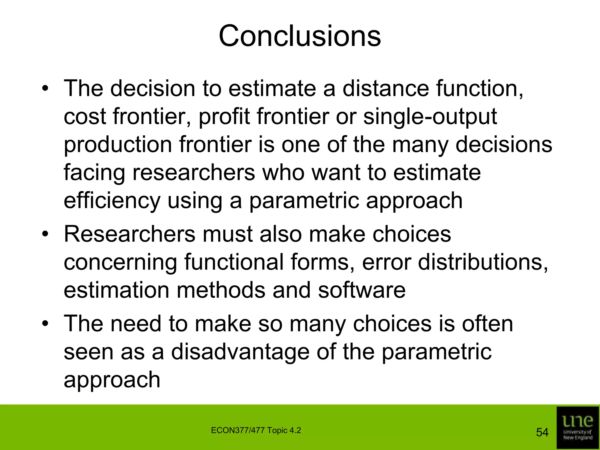 The model does not permit substitutability between state-contingent outputs50ECON377/477 Topic 4.2