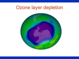 Ozone layer depletion
 