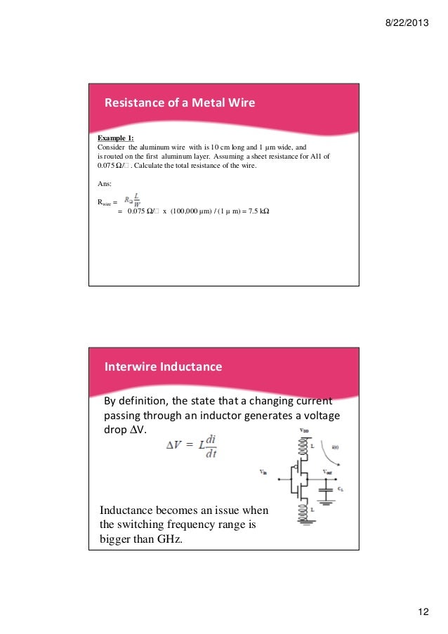 cmos topic 4 _the_wire sheet resistance of aluminum