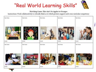 “Real World Learning Skills”
 