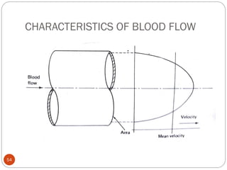 CHARACTERISTICS OF BLOOD FLOW
54
 