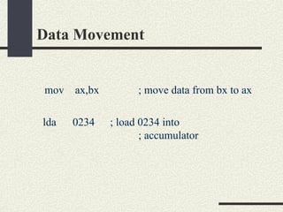 Topic 4 (Data Movement).ppt data movement in assembly | PPT