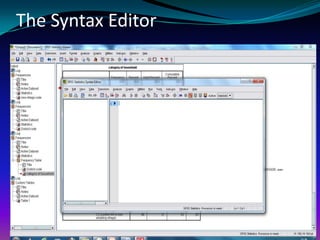 The Syntax Editor
 