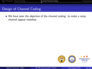 Noisy Channel Coding in Digital communications | PDF