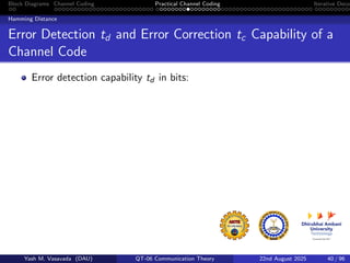 Noisy Channel Coding in Digital communications | PDF