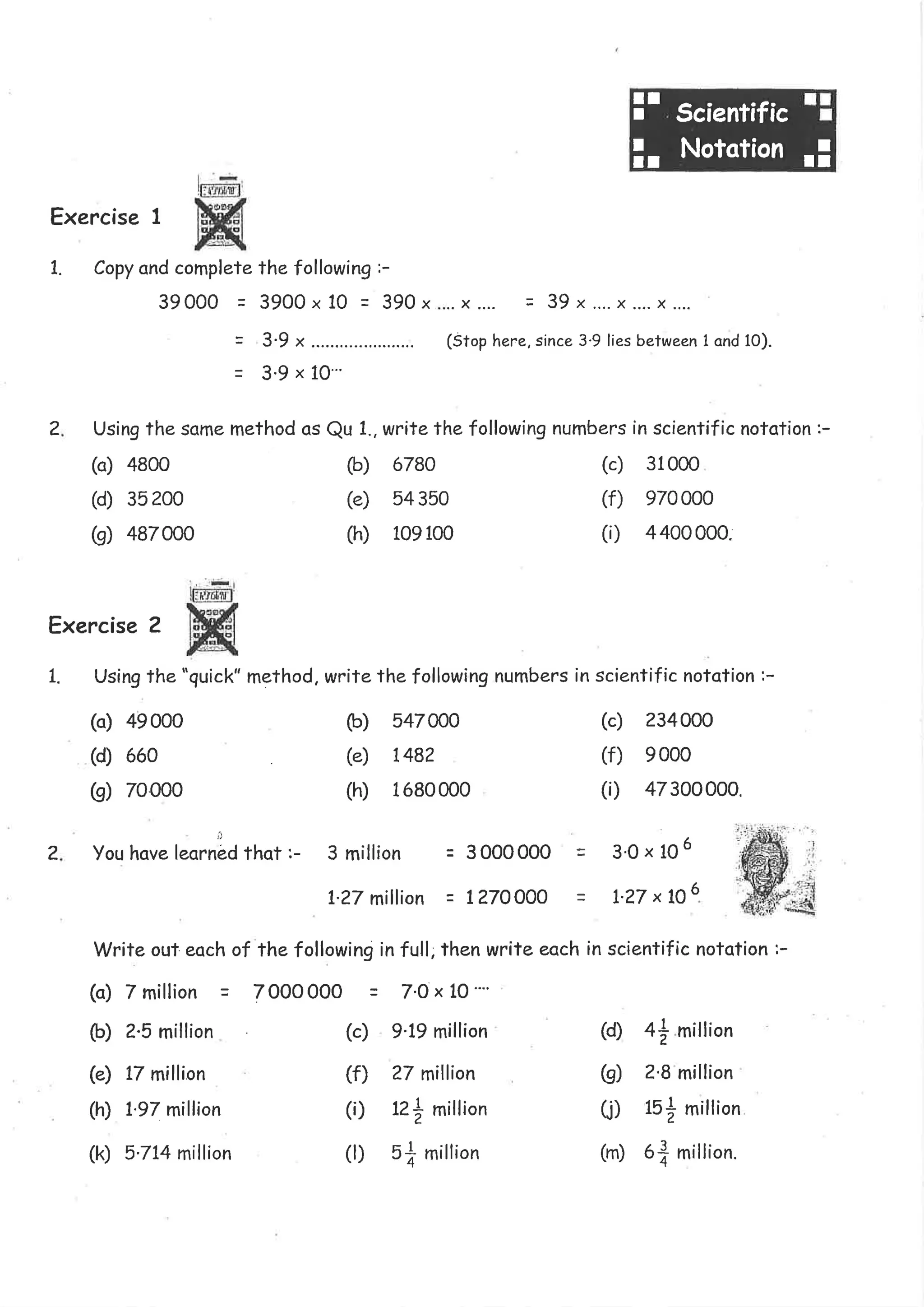 Topic 4 scientific notation | PDF