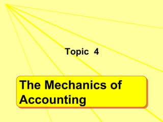 [object Object],The Mechanics of Accounting 