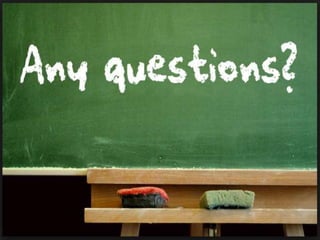 THE END
Q & A SESSION
 