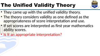 TOPIC_4_VALIDITY.pptxnfwkjjflwjflwjlkfew | PPTX