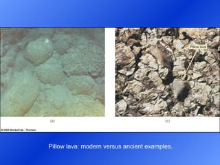 Pillow lava: modern versus ancient examples. 