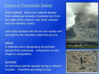 Tephra Particles Topic 4 volcanism | PPT