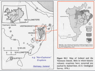 e.g. “Non-Explosive” Eruptions Heimaey, Iceland . 